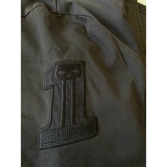 Harley-Davidson Canvas Cotton Blend Full Zip Jacket, Dark Grey, Biker, Men's Med - Picture 6 of 12